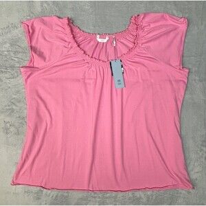 4 For $20 IZOD Woman Size 2X Pink Azalea Short Sleeve Top